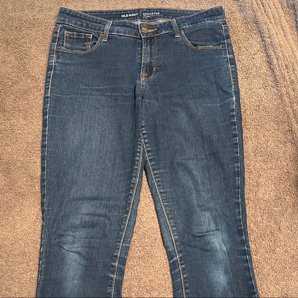 Old Navy Women's Skinny Jeans - Dark Blue